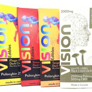 Vision Edibles Dark chocolate & Milk Chocolate Psilocybin 2500mg